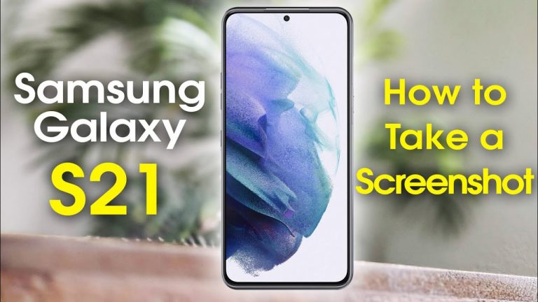 Take a Screenshot on Samsung Galaxy S21