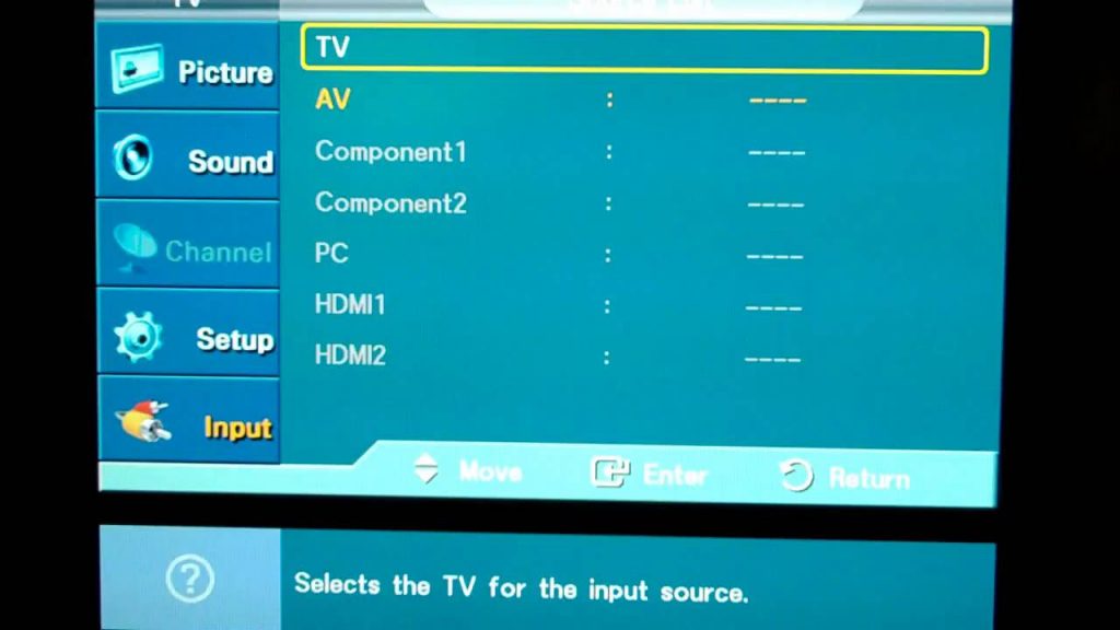 Make Sure Your Samsung TV Input Is Correct