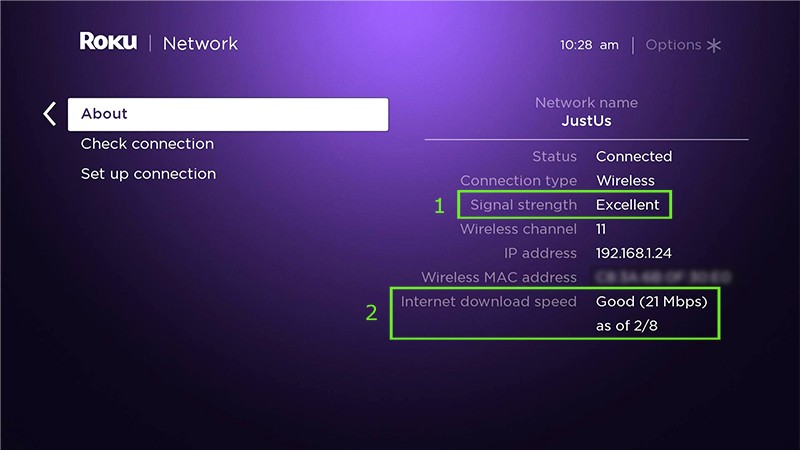 Check Network Connectivity to fix Roku Box