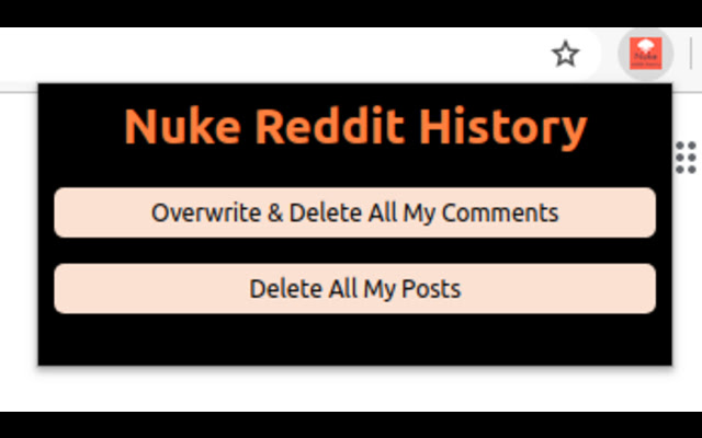 Overwrite & delete all your comments and posts