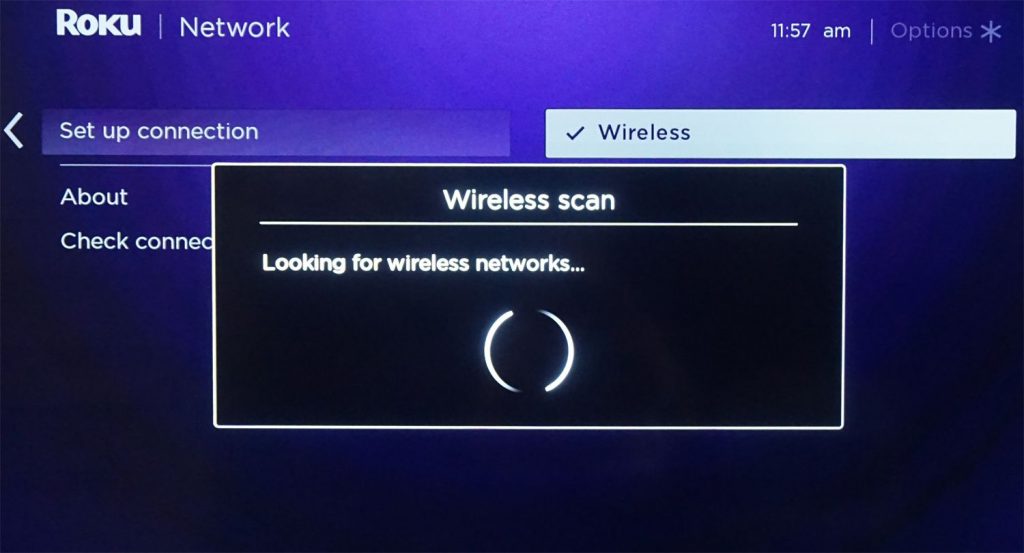 Switch to a different network