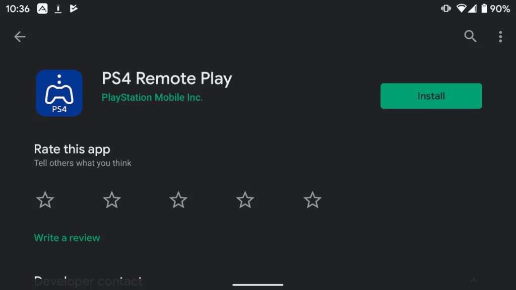 Install PS4 Remote Play App
