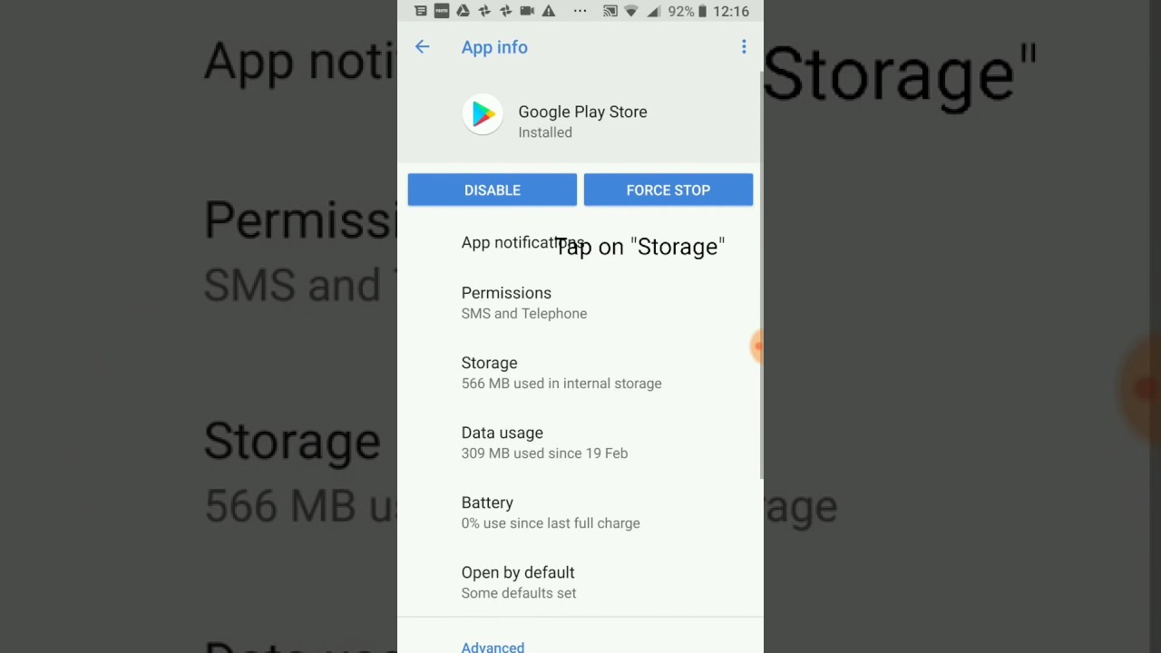 Delete Play Store Cache and Data