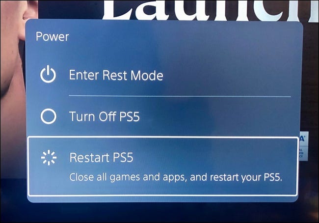 Restart Your PS5