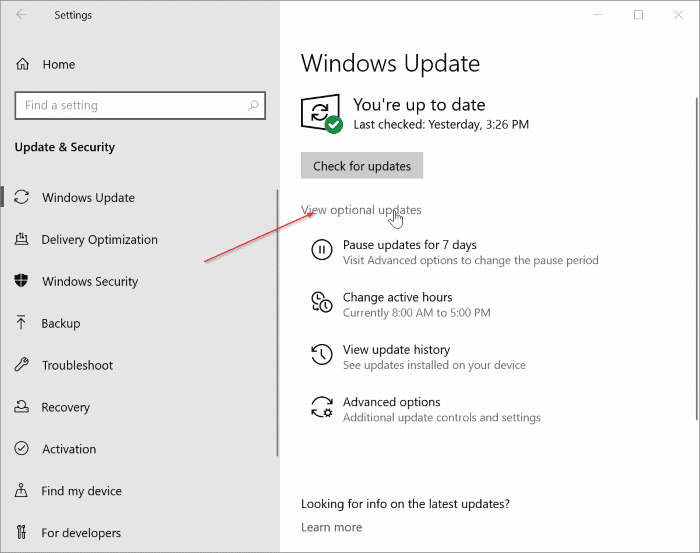 Update Windows 10