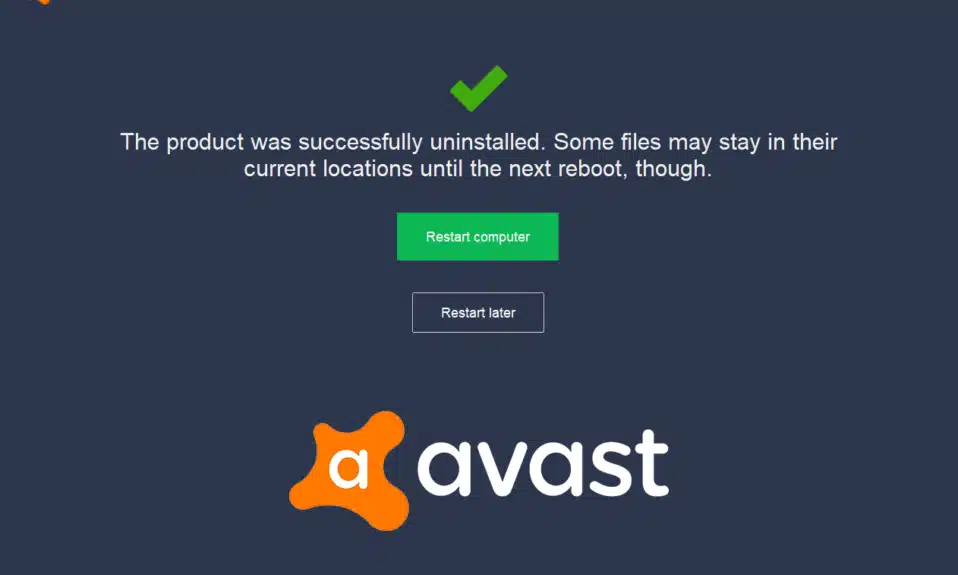 Remove Avast, And Install It Again