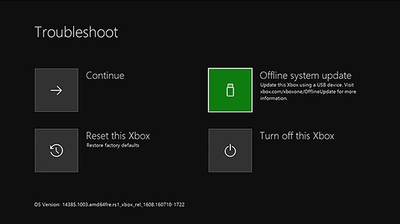 Restart Your Xbox One System